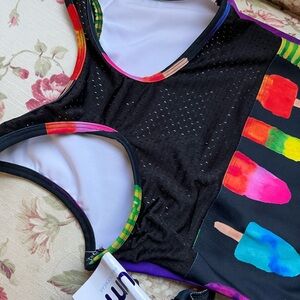 BNWT and scrunchie Plum popsicle leo/AS